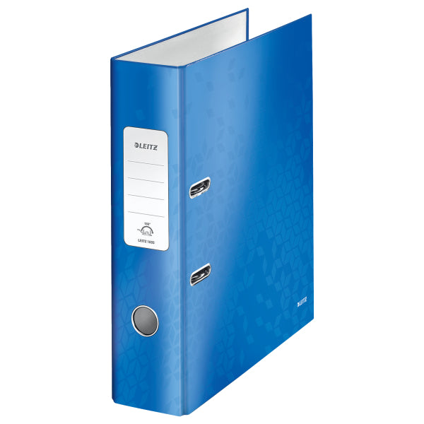 BIBLIORAFT PLASTIFIAT 8CM ALBASTRU METALIZAT WOW LEITZ BIBLIORAFT PLASTIFIAT 8CM ALBASTRU METALIZAT WOW LEITZ